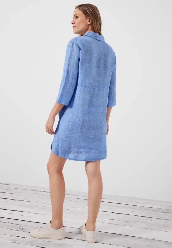 143463- Blue Linen Dress - Cecil