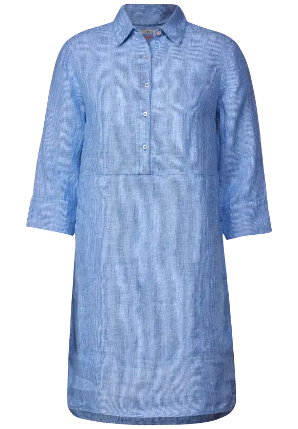 143463- Blue Linen Dress - Cecil