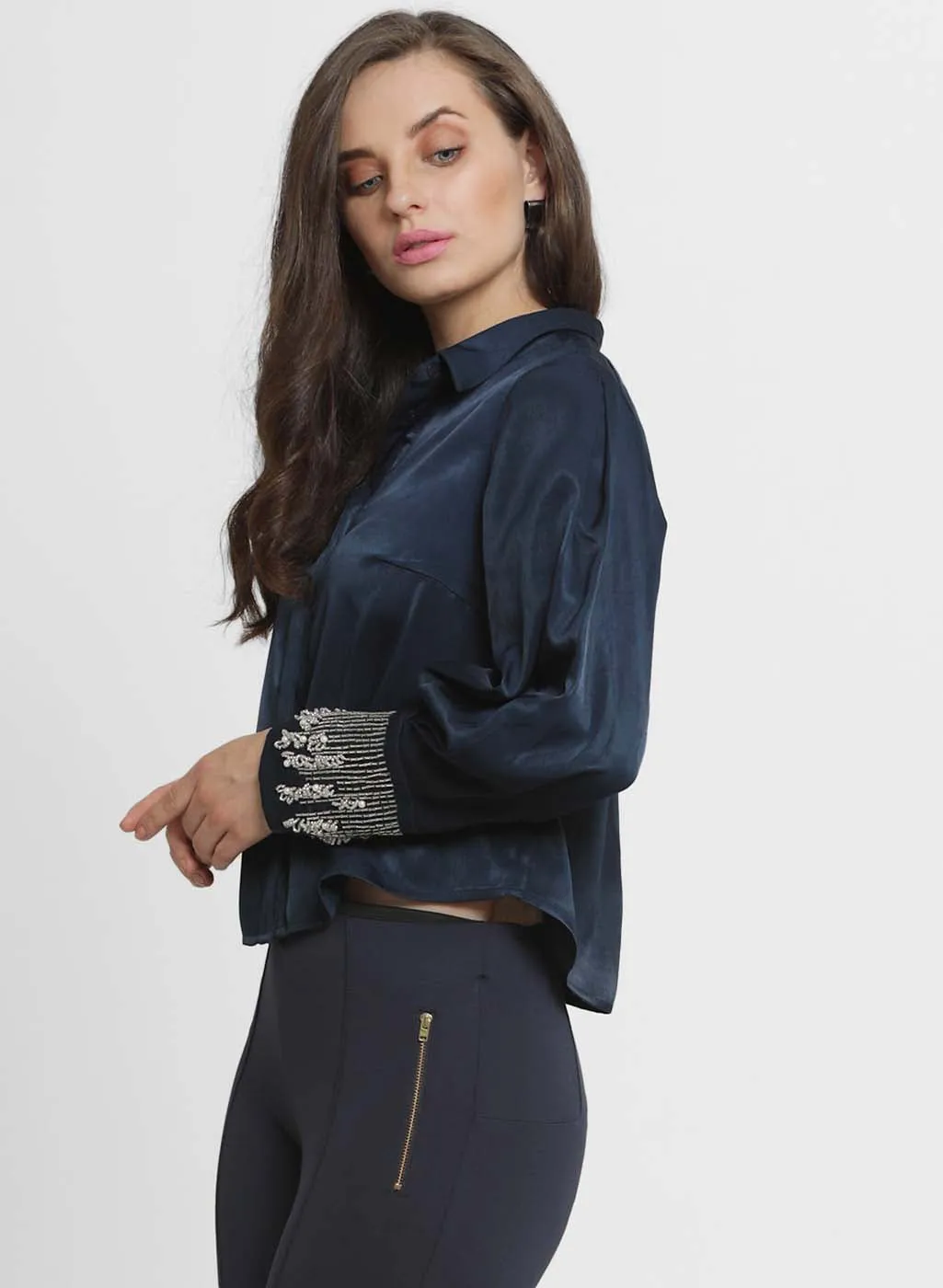 Alison Embroidered Collar Shirt