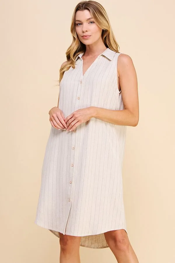 Allie Rose Pinstripe Dress