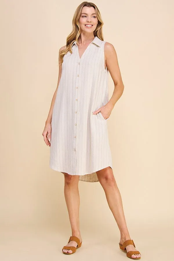 Allie Rose Pinstripe Dress