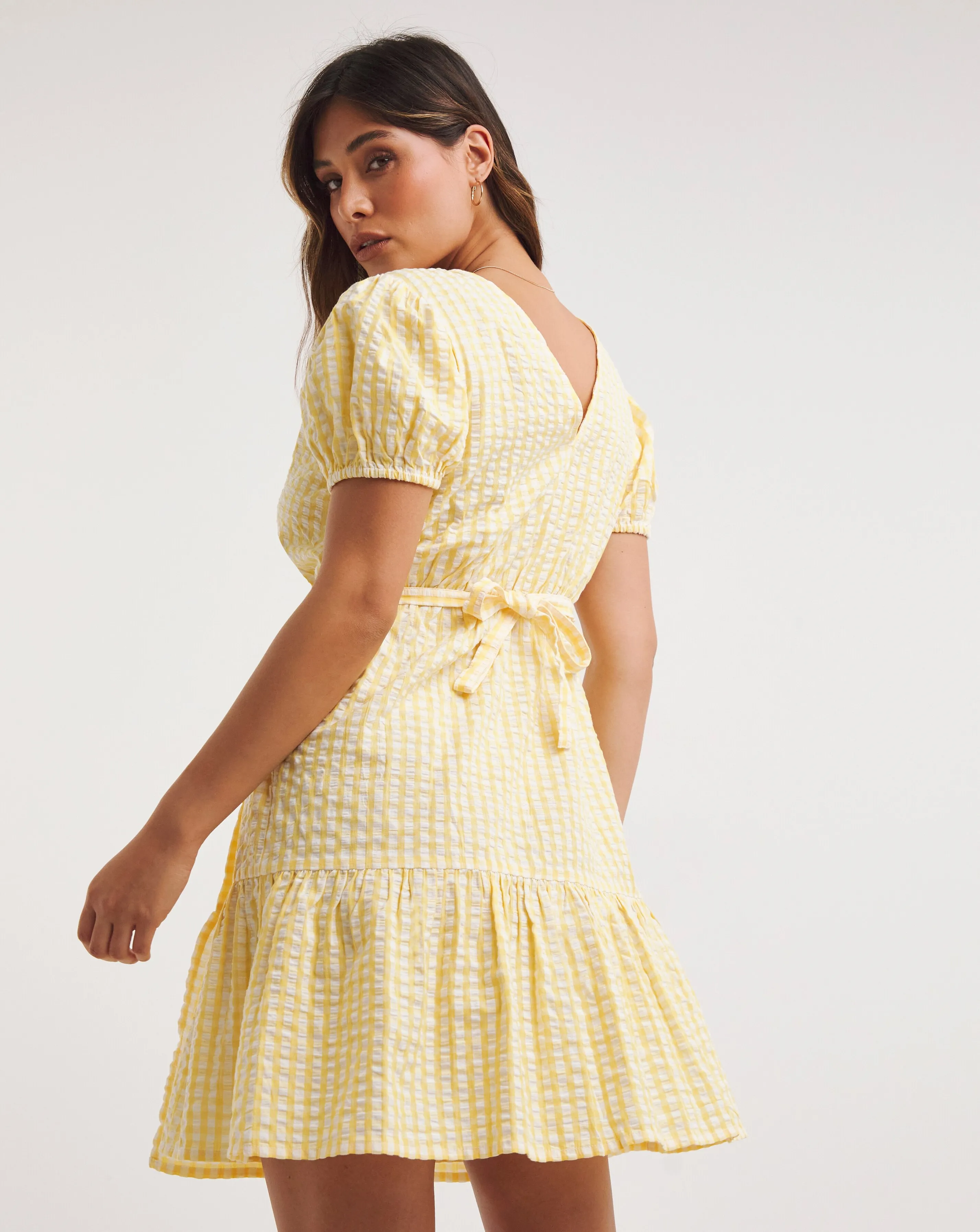 Anise Wrap Mini Beach Dress