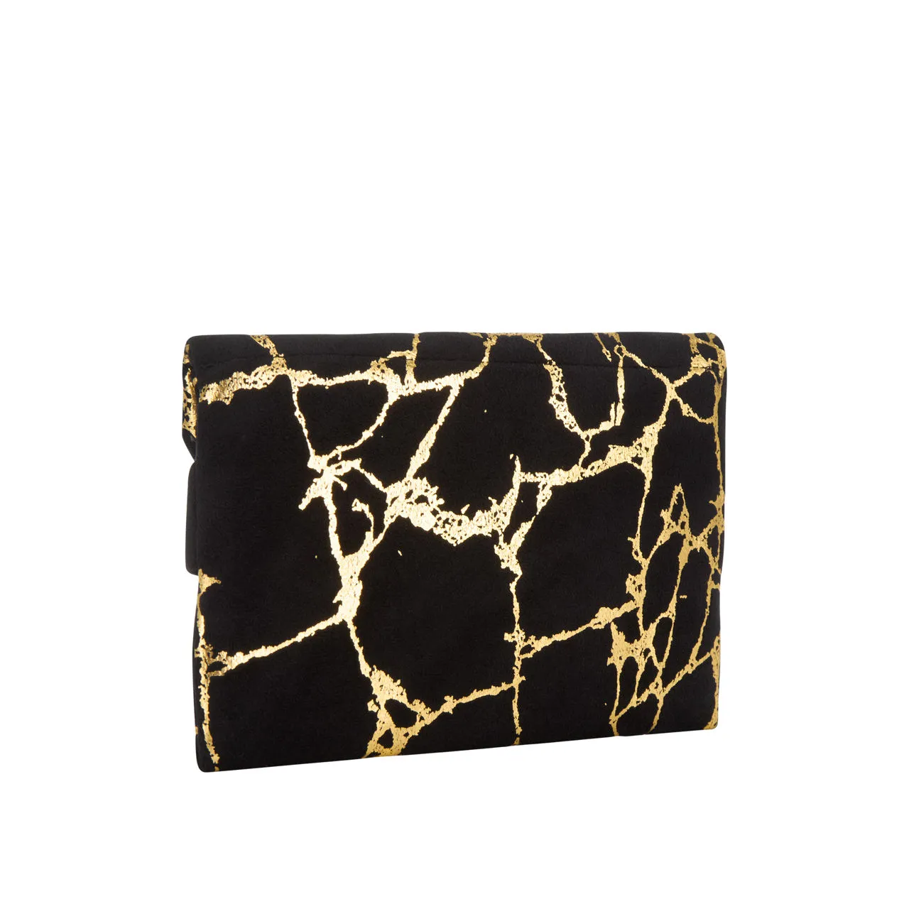 AOIFE MULLANE Printed Flap Clutch - Black