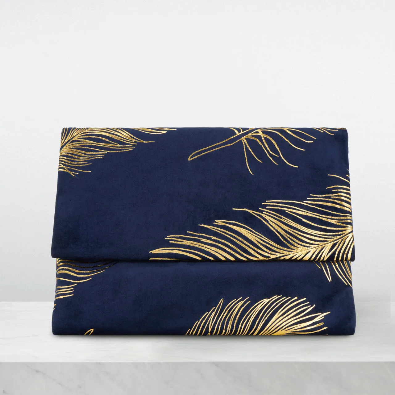 AOIFE MULLANE Printed Flap Clutch - Navy