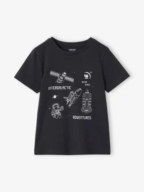 Basics T-Shirt with Print for Boys - anthracite