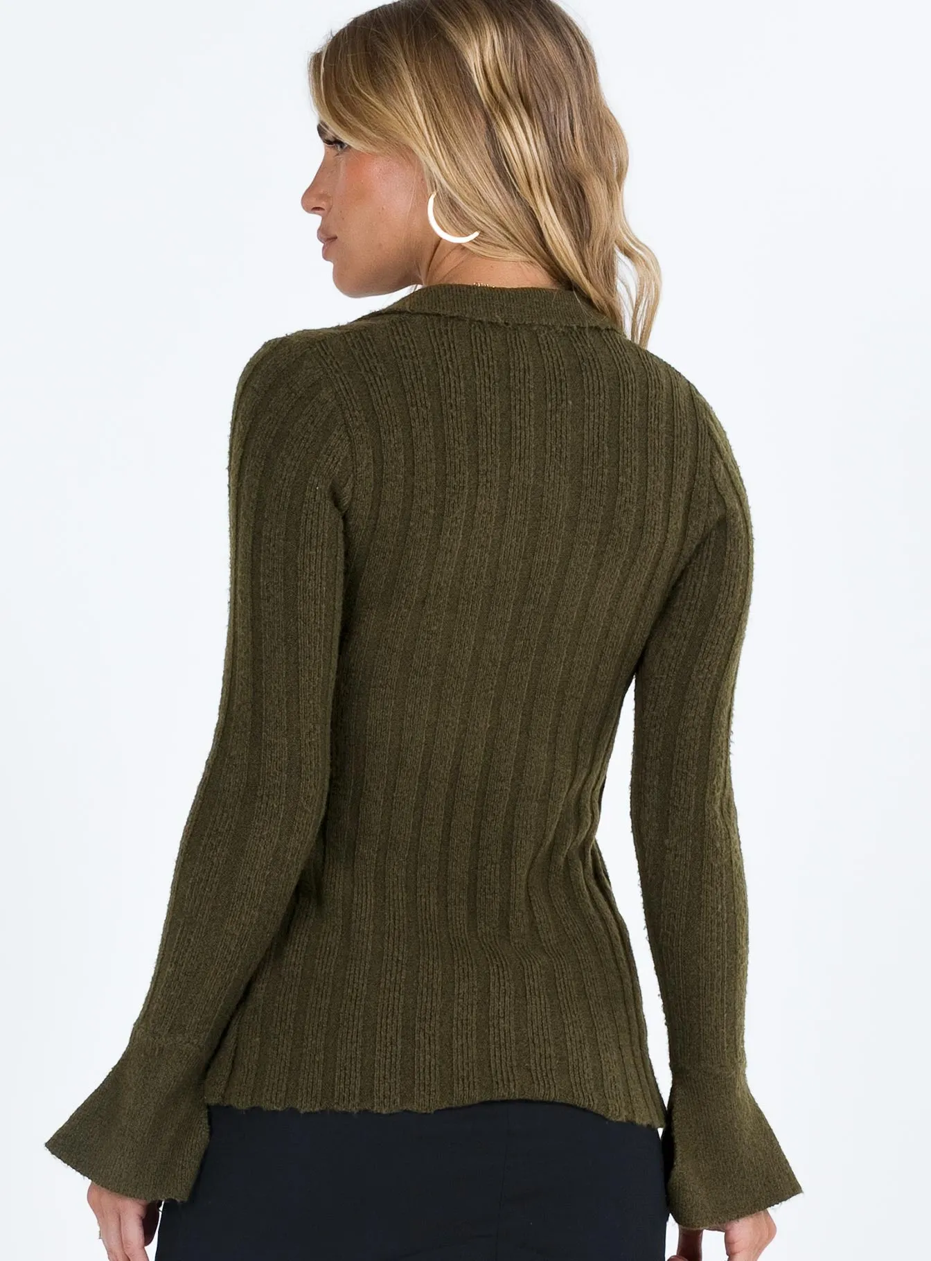 Beryl Long Sleeve Top Green