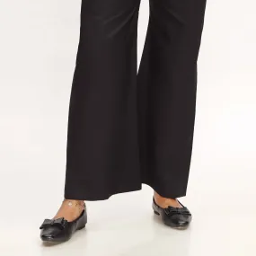 Black Striaght Fit Cambric Plain Trouser PS4596