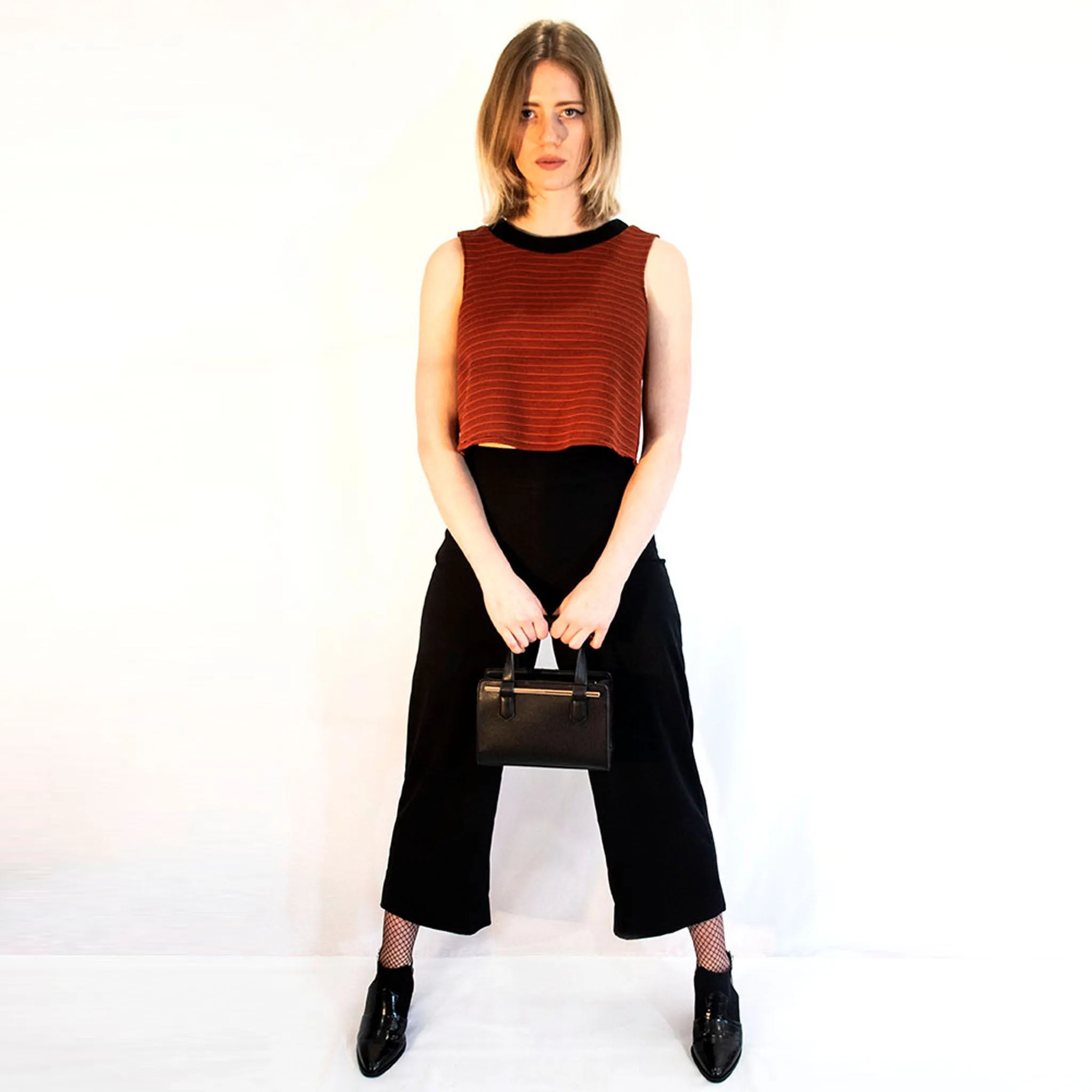 BLACK WIDE LEG CULOTTES