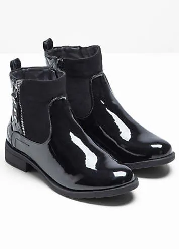 bonprix Patent Ankle Boots | Kaleidoscope