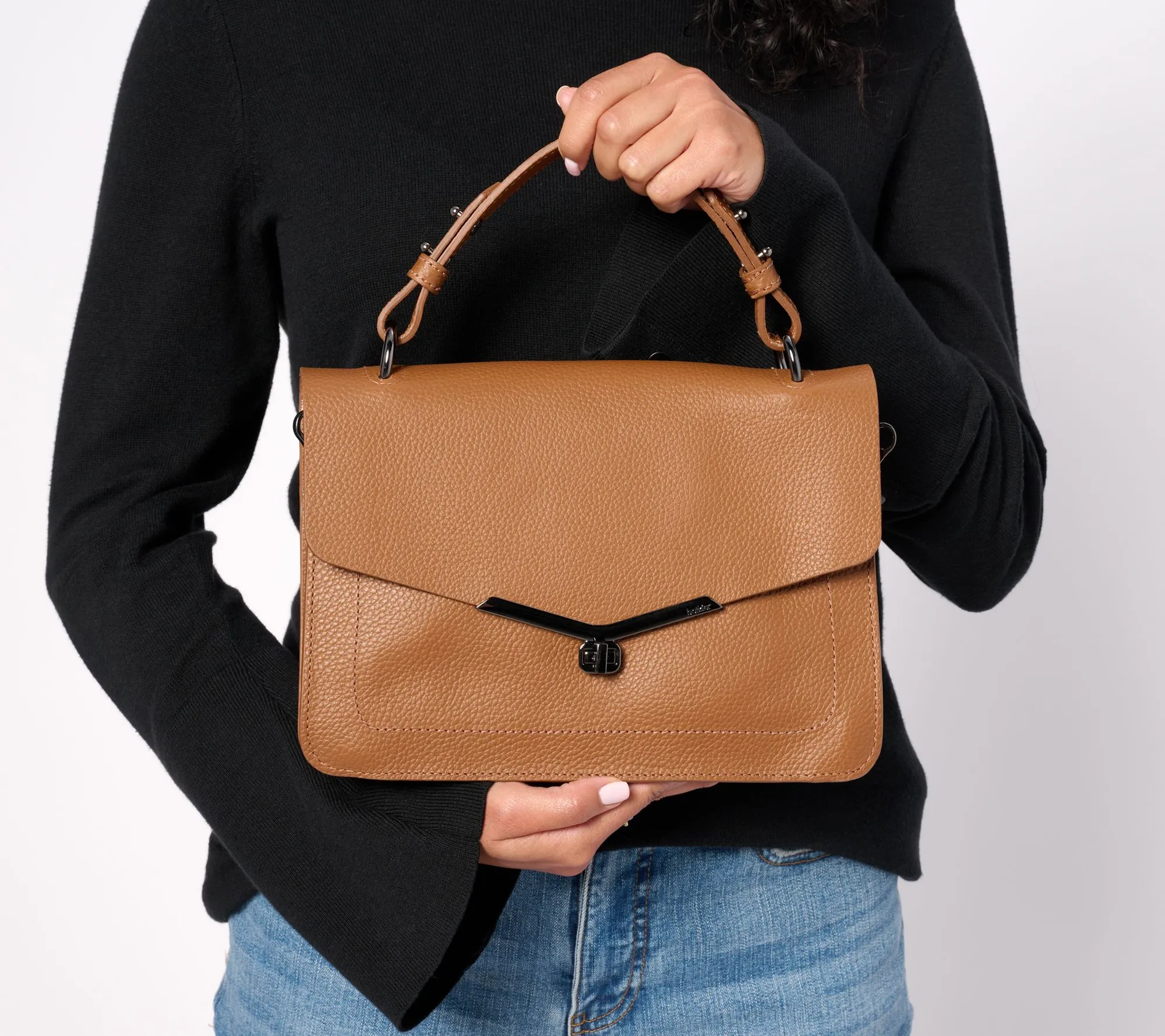 Botkier Valentina Flap Leather Satchel