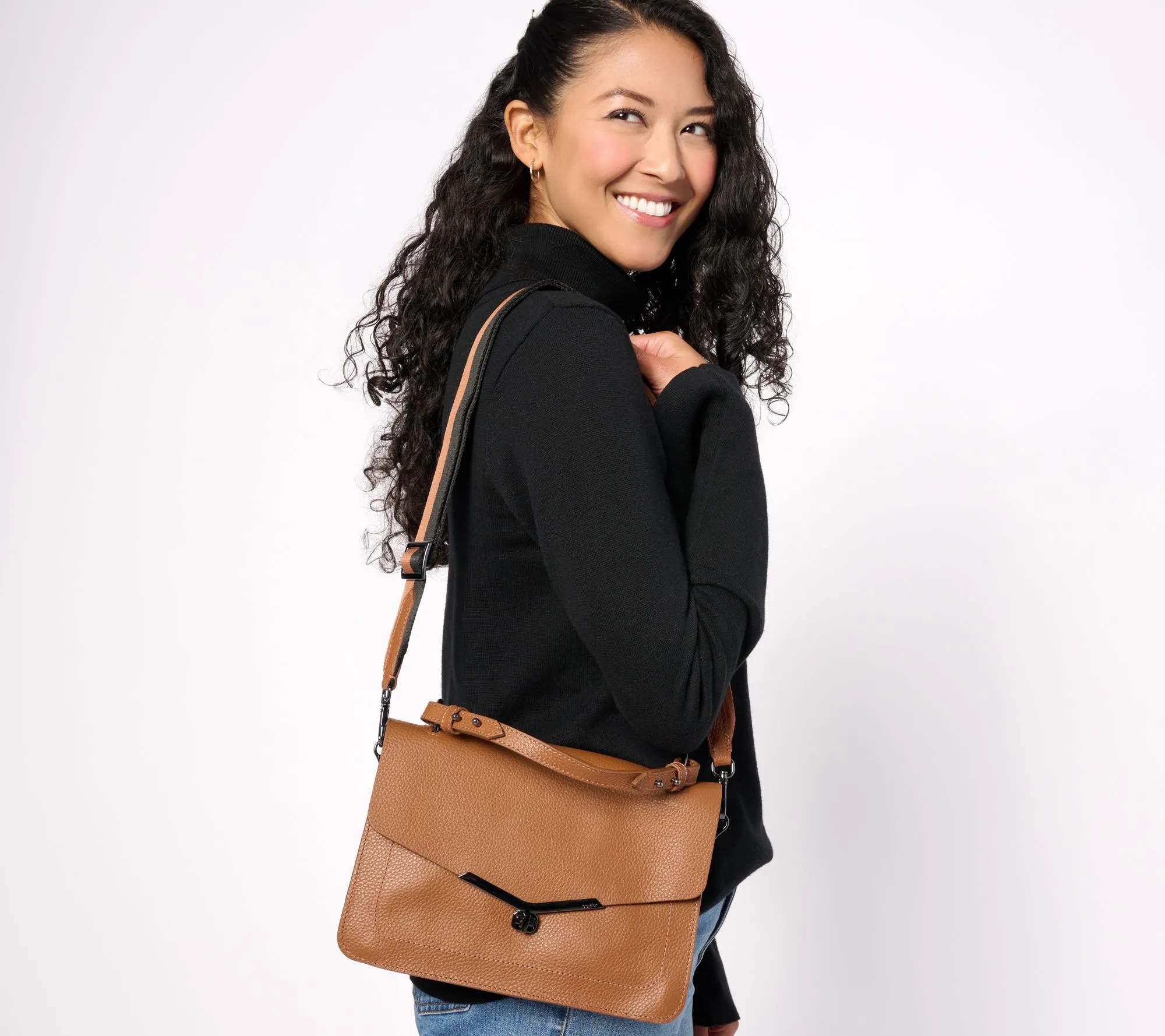 Botkier Valentina Flap Leather Satchel