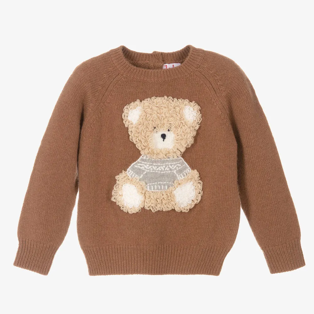 Brown Wool Teddy Sweater