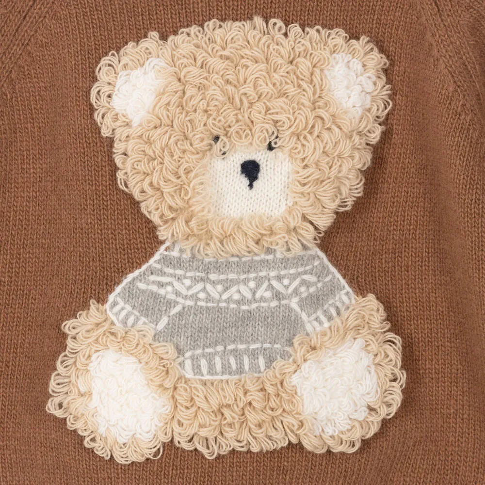 Brown Wool Teddy Sweater