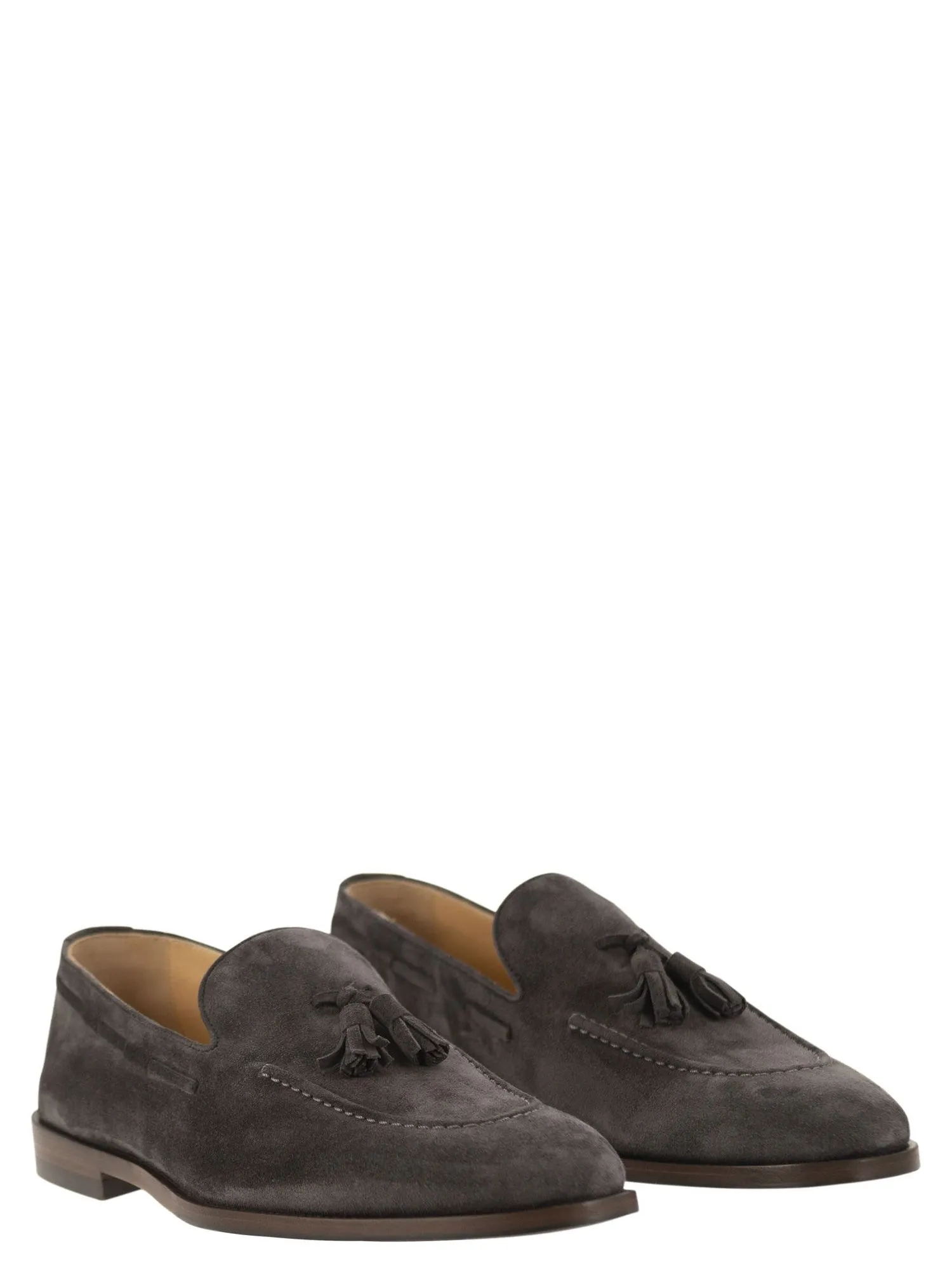 Brunello Cucinelli    Brunello Cucinelli Suede Moccasins With Tassels