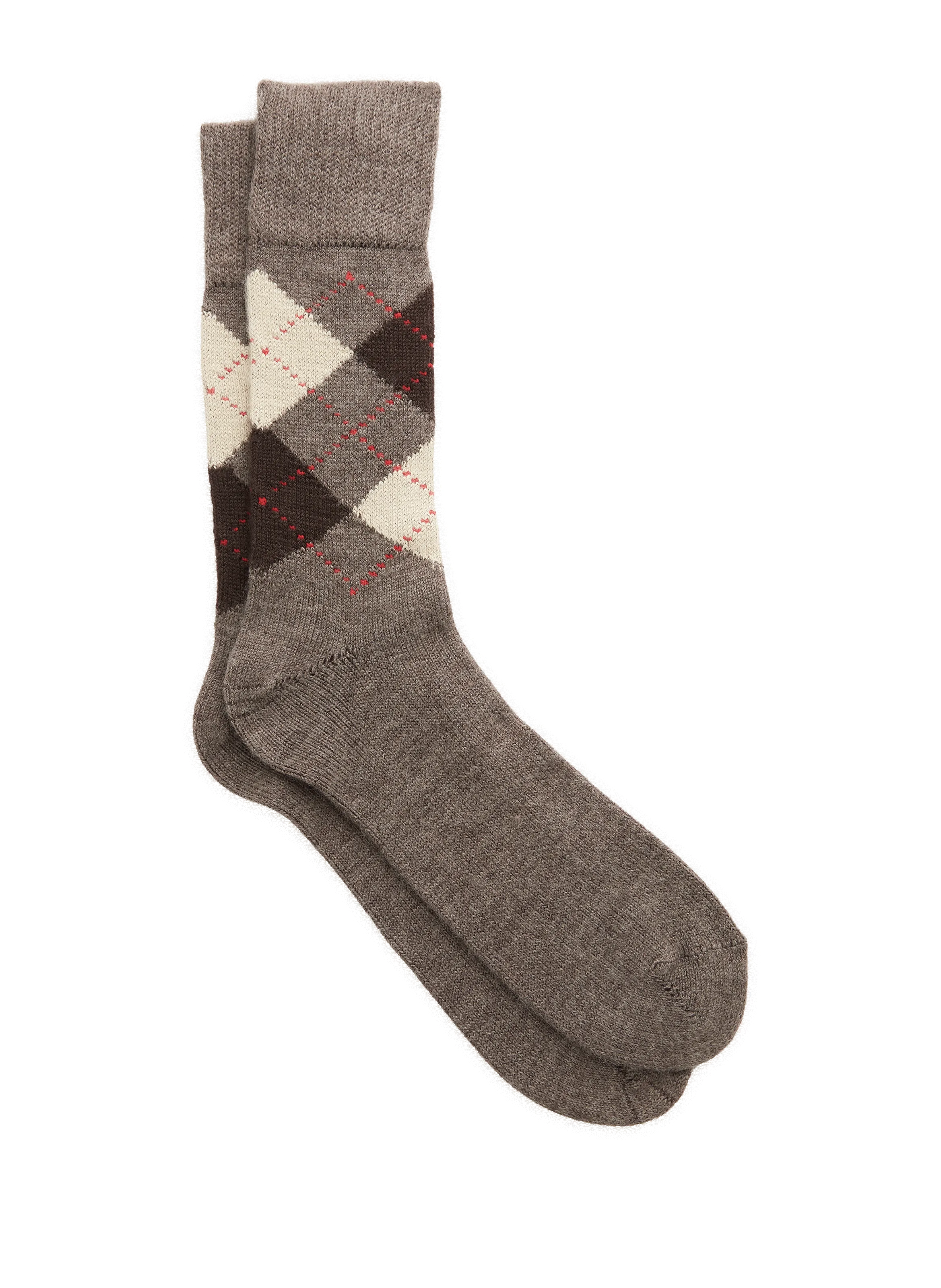 BURLINGTON  Diamond-patterned socks - Brown