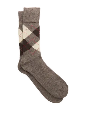 BURLINGTON  Diamond-patterned socks - Brown