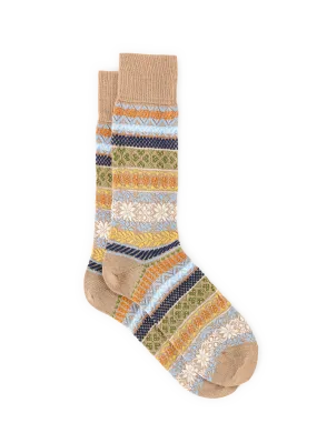 BURLINGTON  Printed wool socks - Beige