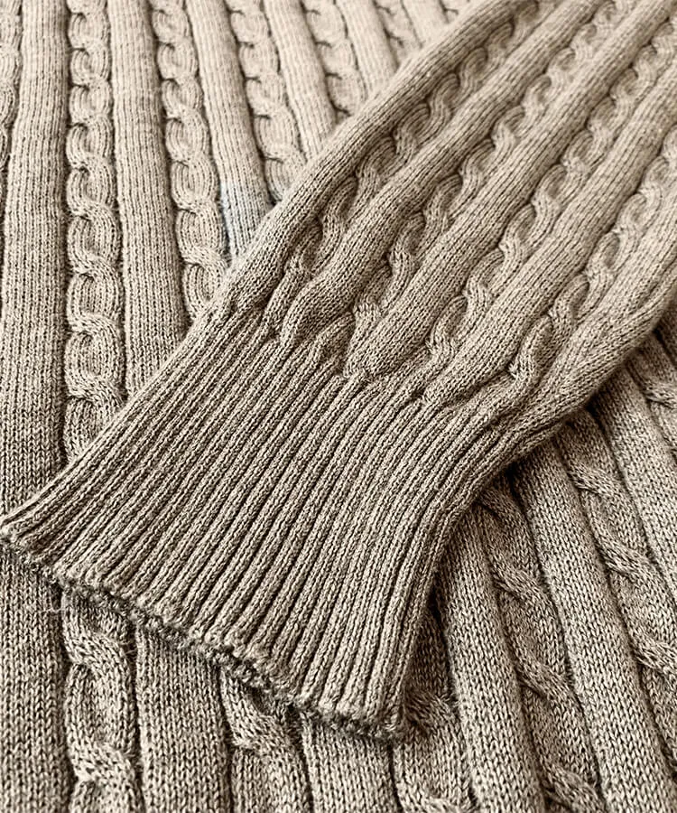 Cable knit men’s sweater