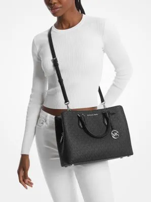 Camille Large Logo Satchel