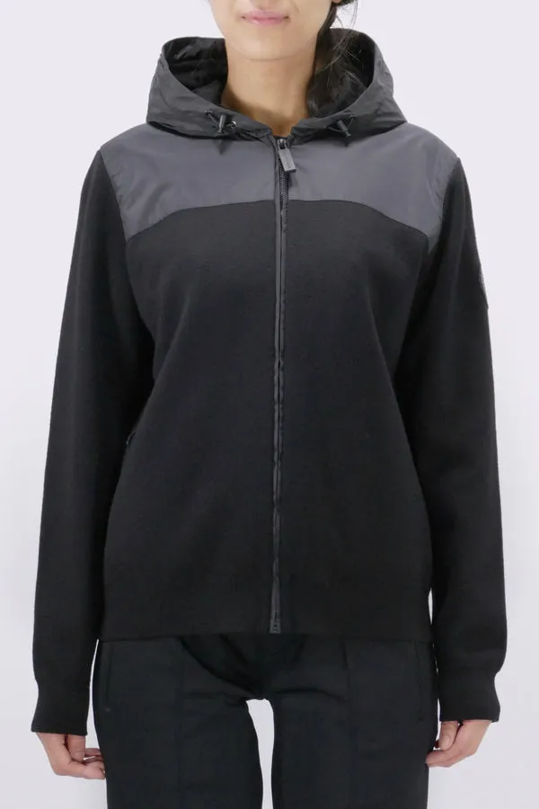 Canada Goose Womens Knit Windbridge Hoody Black Label - Black