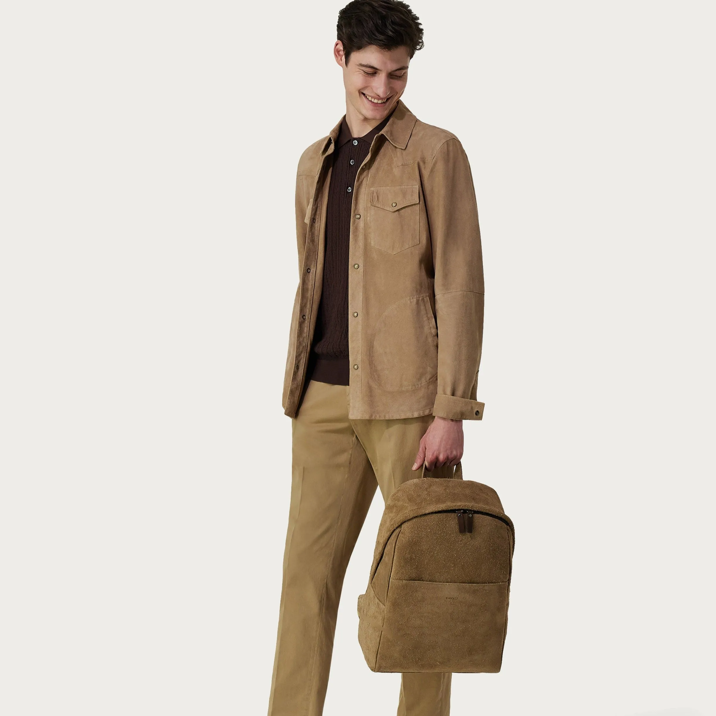 Canali Sand Chinos