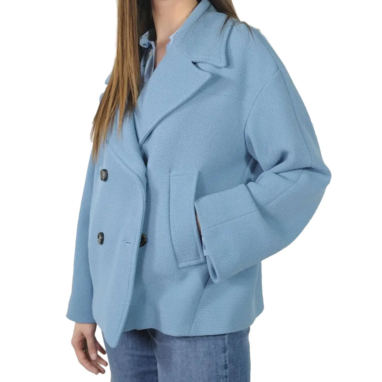 CAPPOTTO BENGALA Donna Azzurro