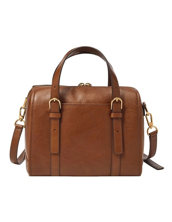 Carlie Satchel Bag in Brown