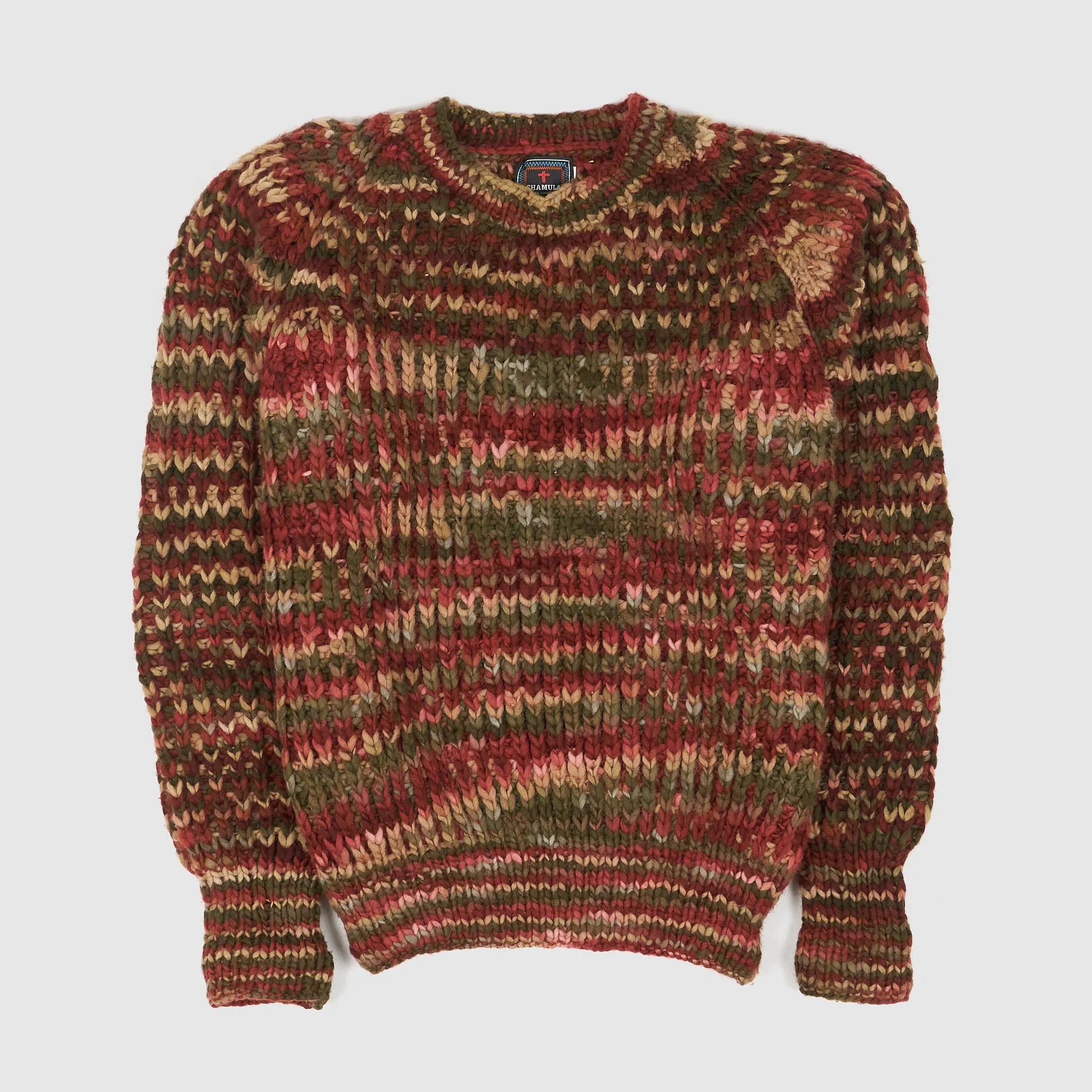 Chamula Hand Knitted Crew Neck Pullover