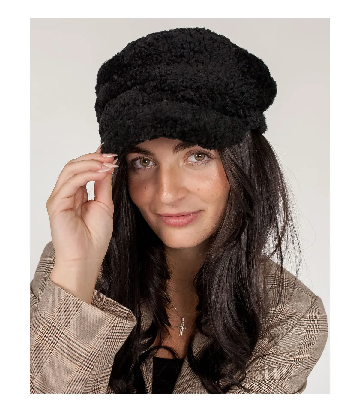 Charlotte Lamb Driving Hat at FurHatWorld.com