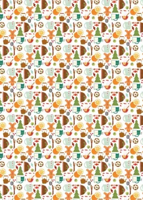 Christmas Treats Wrap Paper Sheet (pick up only)