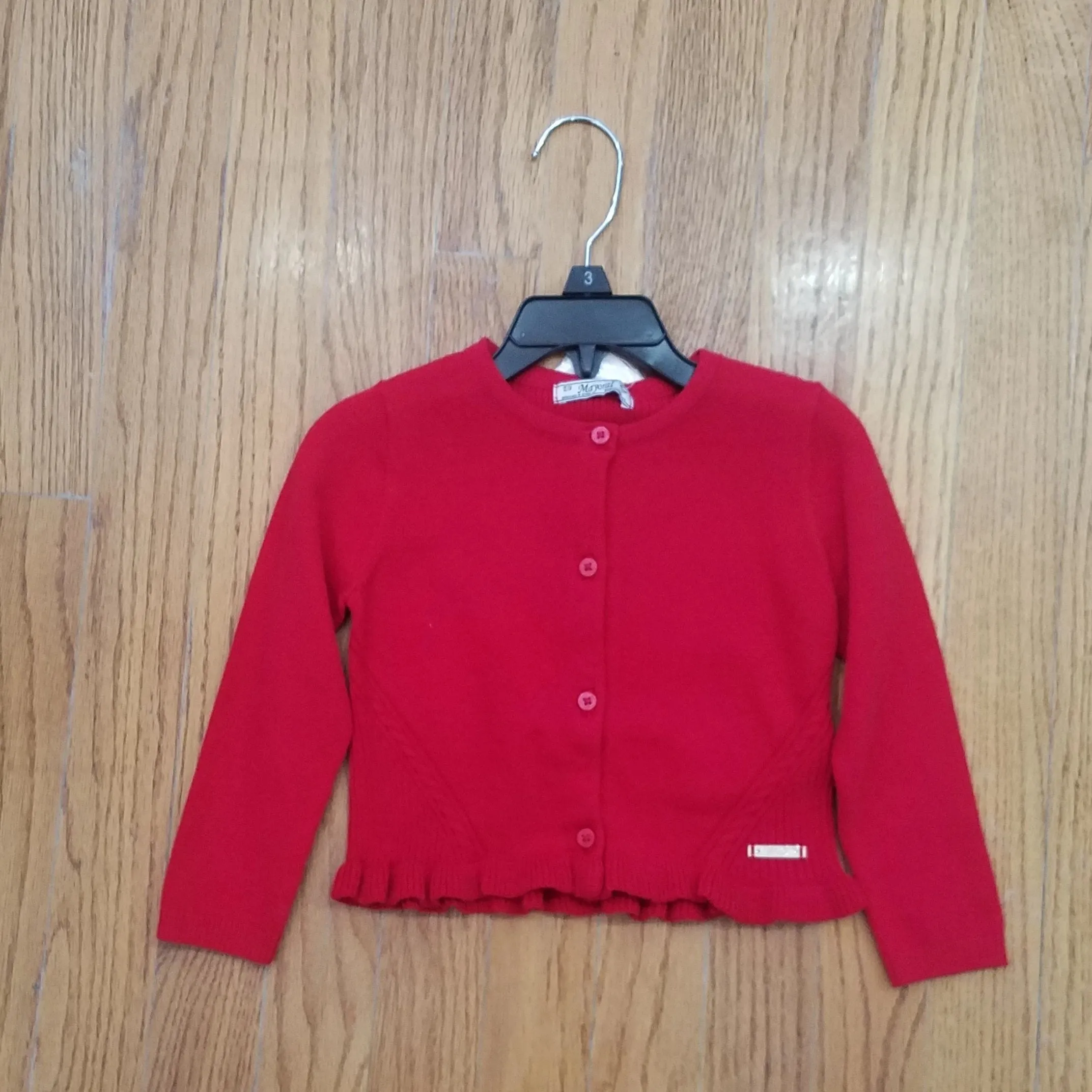 CLEARANCE Mayoral Red Button Down Cardigan