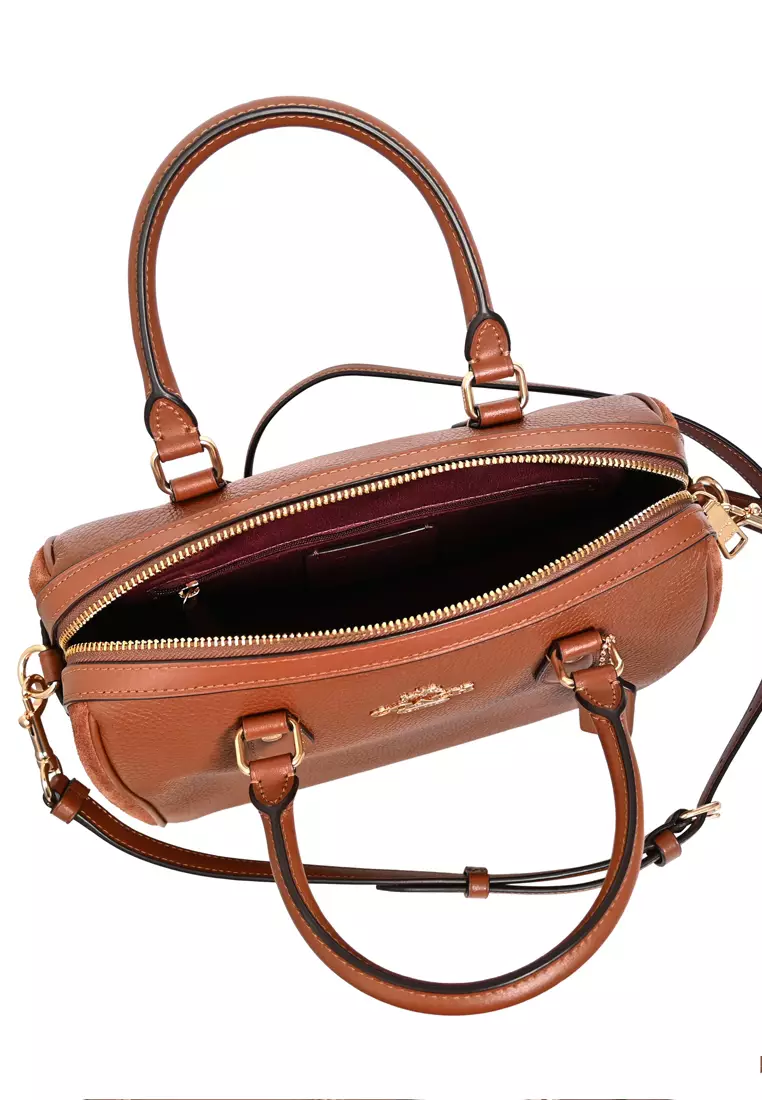 Coach Coach Rowan Satchel - Redwood Brown