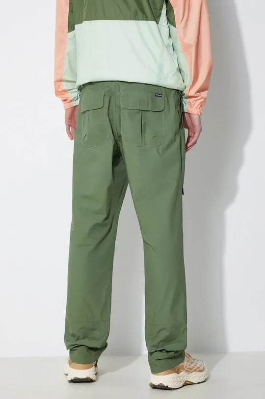 Columbia trousers Landroamer Cargo men's green color 2076041