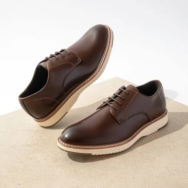 [CrossFlex Lite Polish] Men's Non-Slip Smart Casual Oxfords