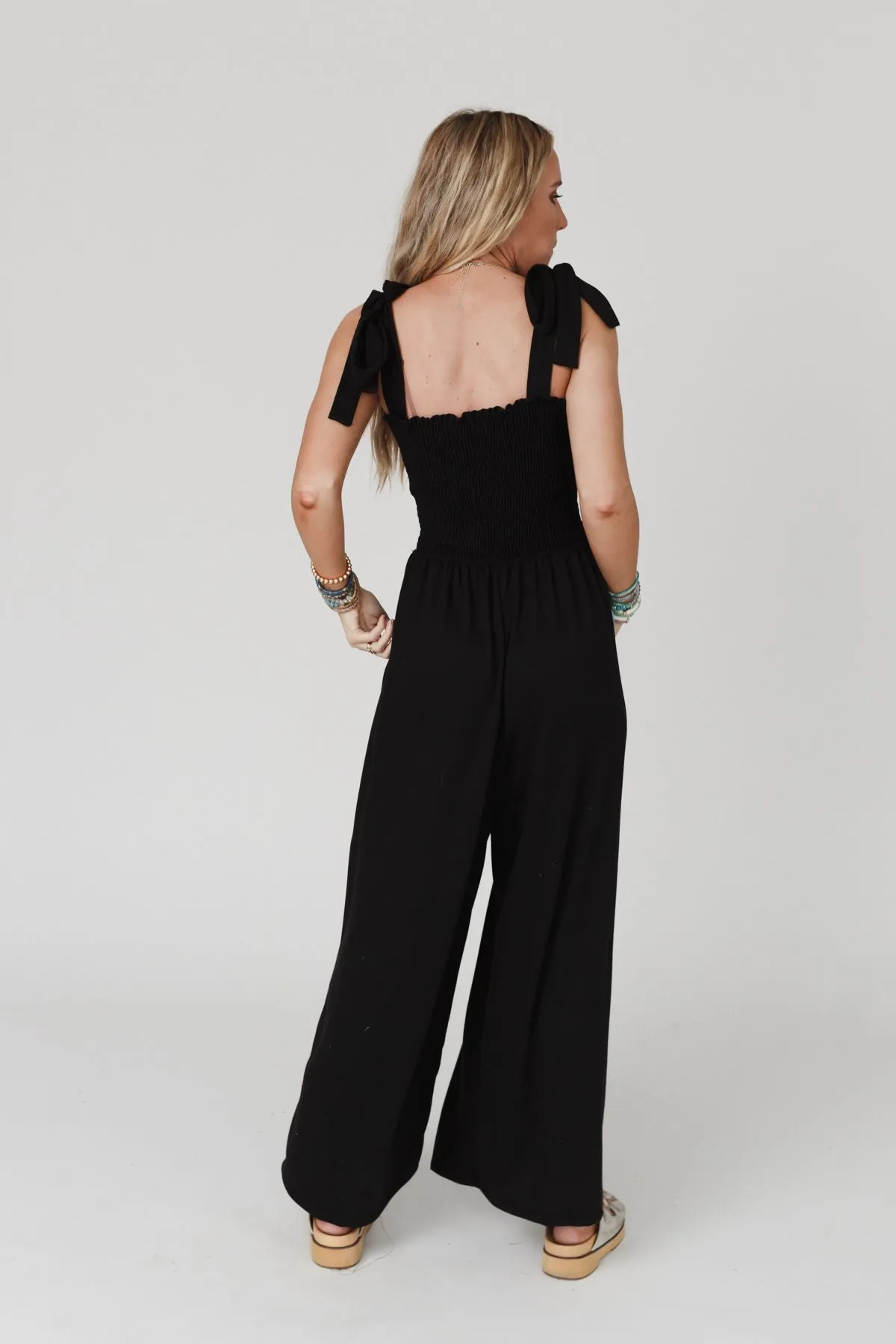 Daytripper Wide Leg Jumpsuit - Black