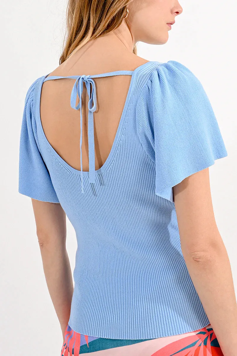 Deep V Neckline Jumper