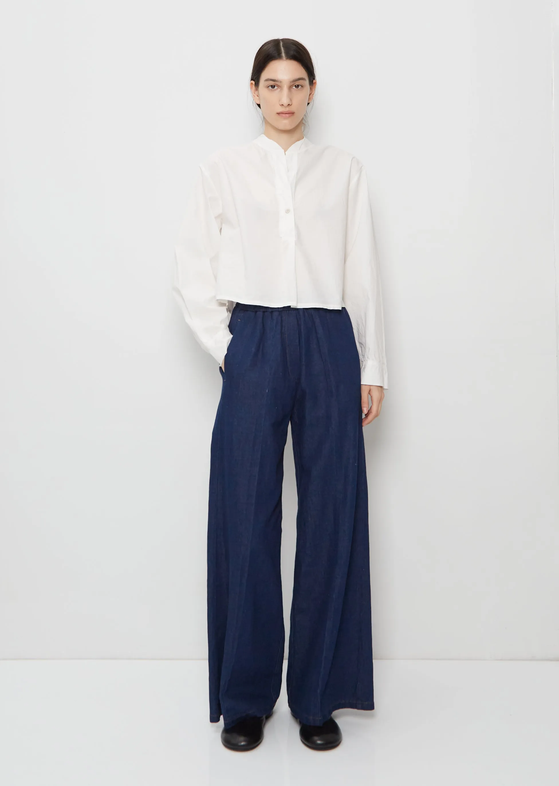 Denim Wide Leg Pants