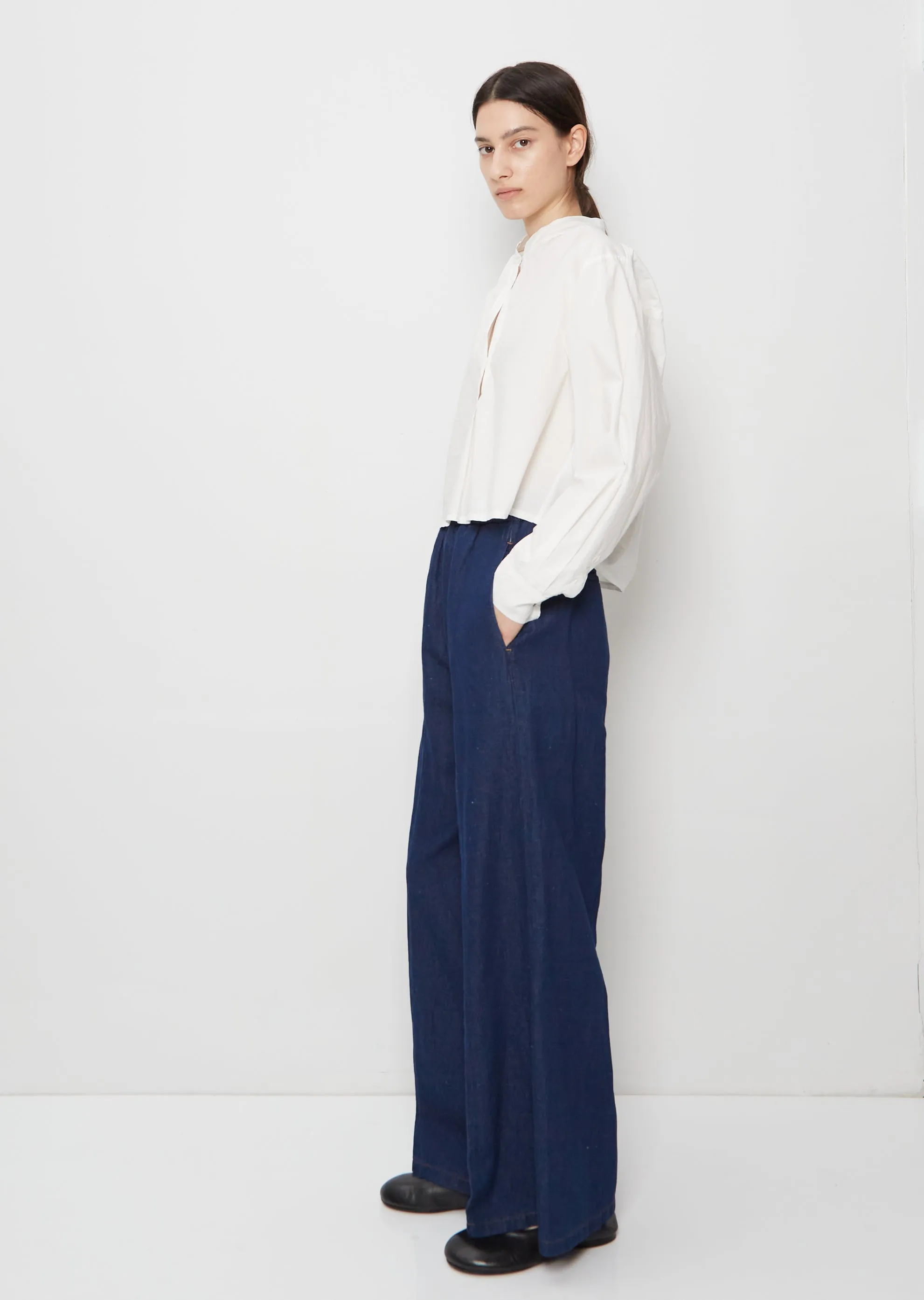 Denim Wide Leg Pants