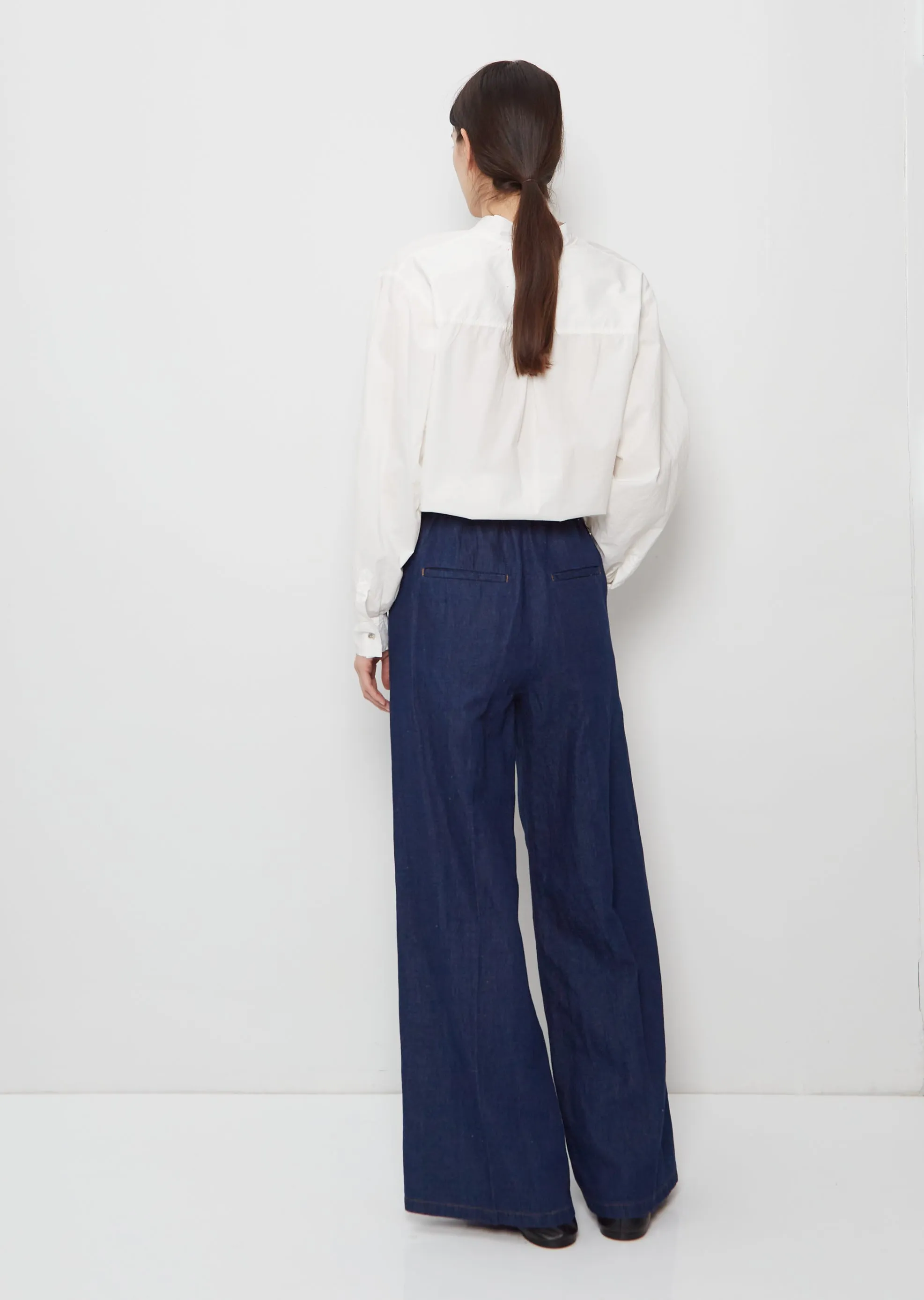 Denim Wide Leg Pants