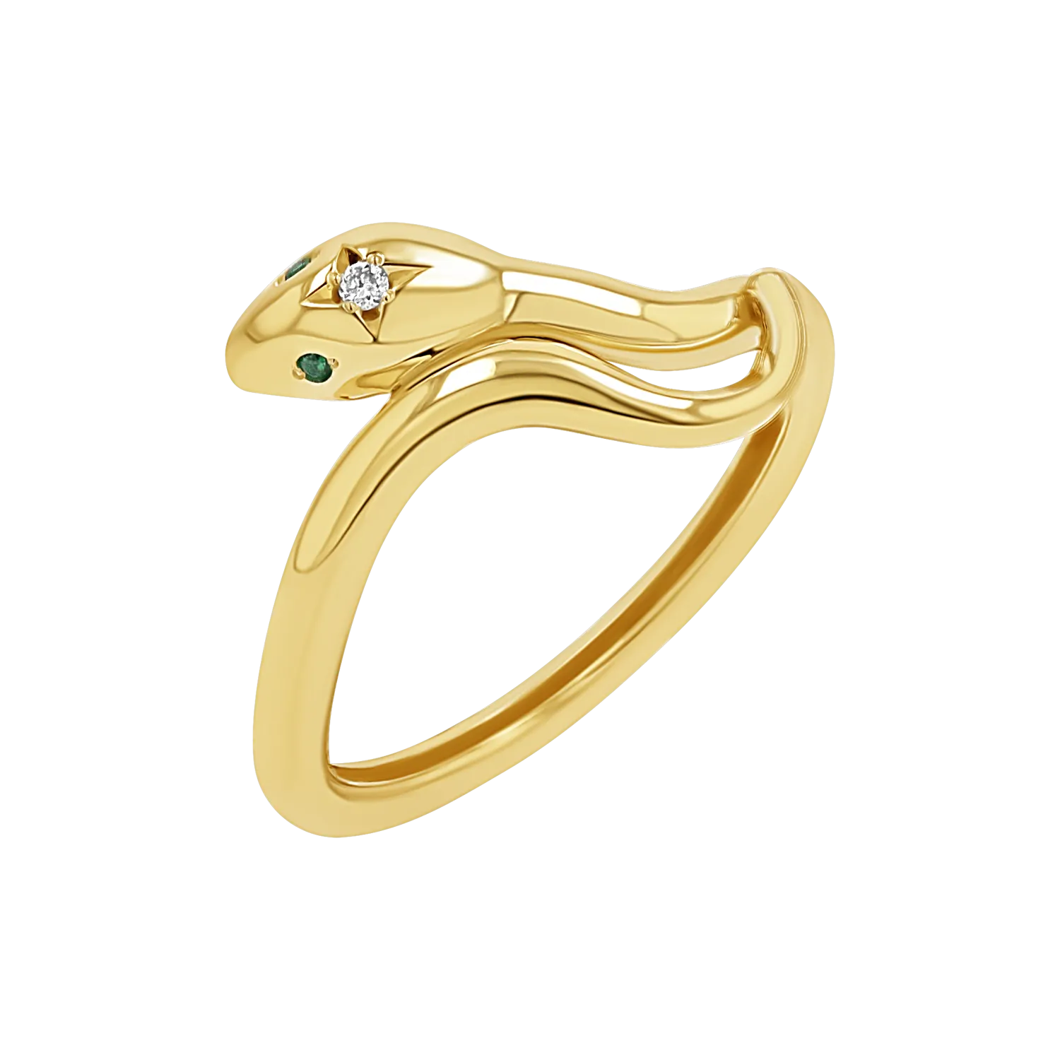 Diamond Serpentine Wrap Ring