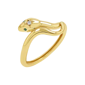 Diamond Serpentine Wrap Ring