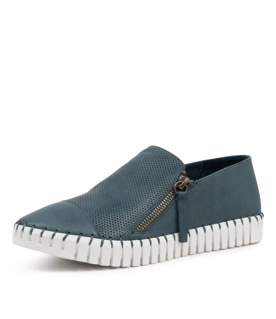 DJANGO & JULIETTE Hung Murky Blue White Sole Leather