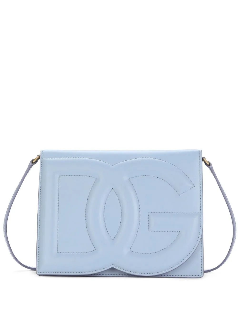 Dolce & Gabbana DG Logo leather crossbody bag - Blue