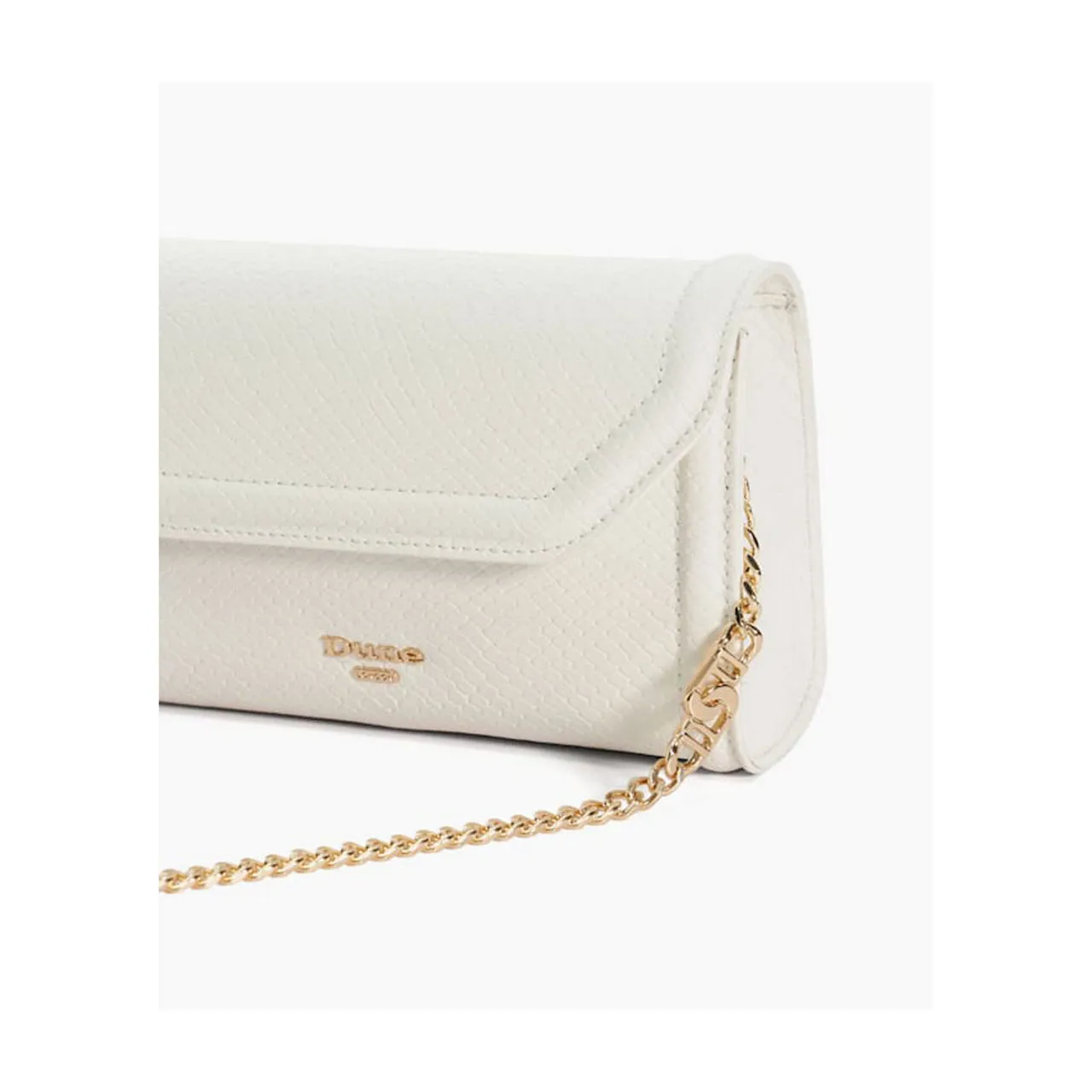 DUNE LONDON Bellini Box Clutch Shoulder Bag - White