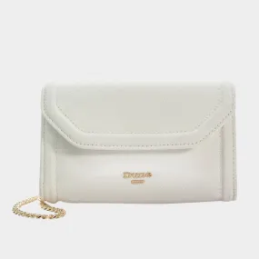 DUNE LONDON Bellini Box Clutch Shoulder Bag - White