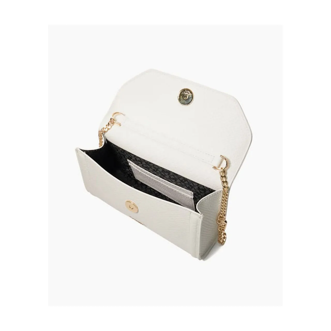 DUNE LONDON Bellini Box Clutch Shoulder Bag - White