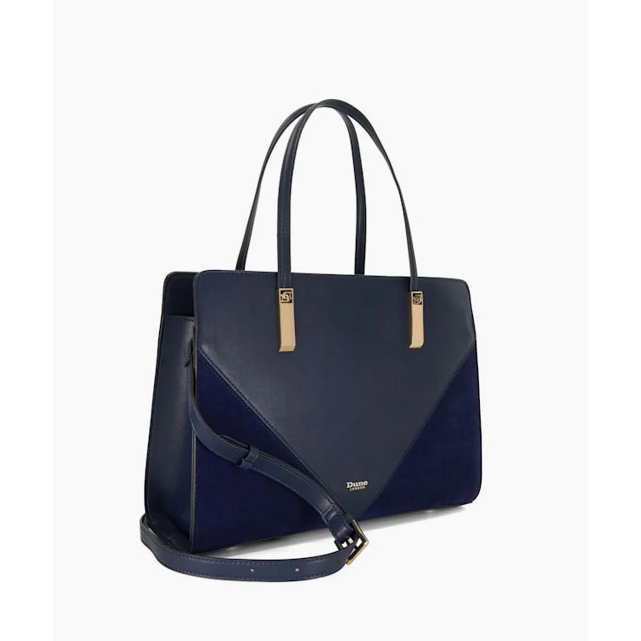 DUNE LONDON Denbeigh Medium Tote Bag - Navy