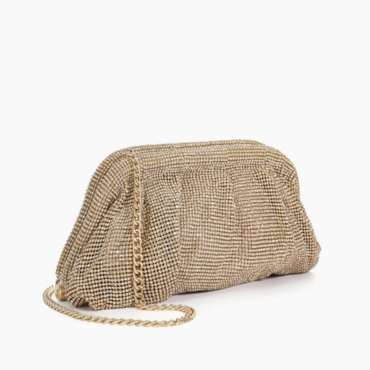 DUNE LONDON Elegent Embellished Clutch Bag - Gold