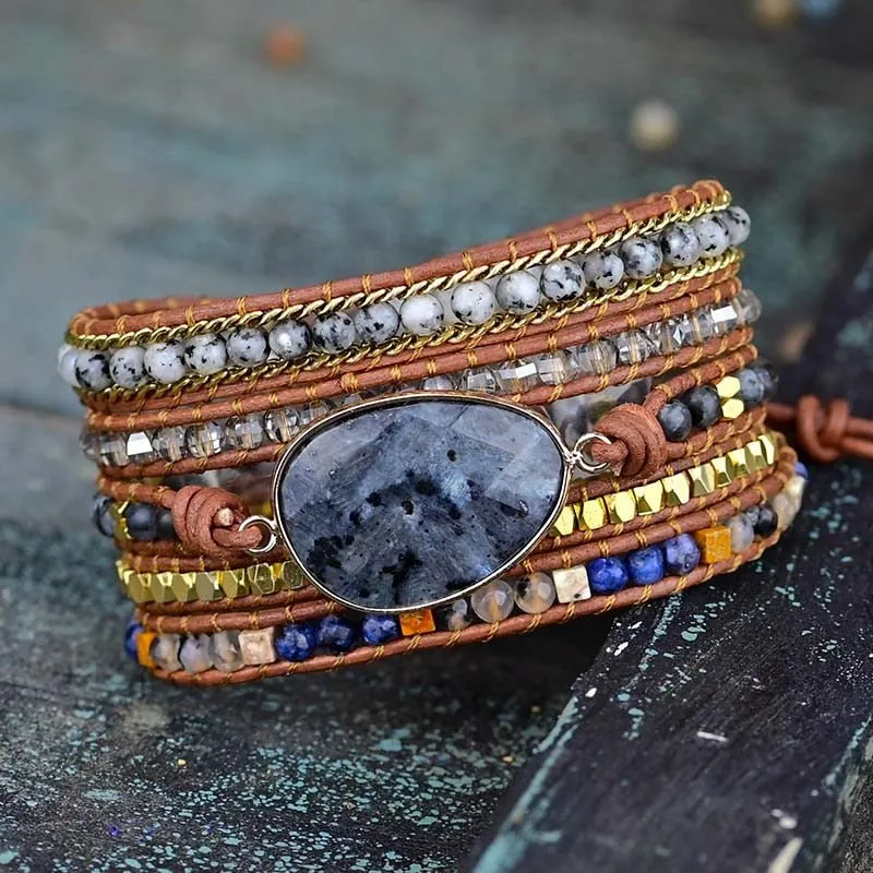 Ethereal Labradorite Wrap Bracelet