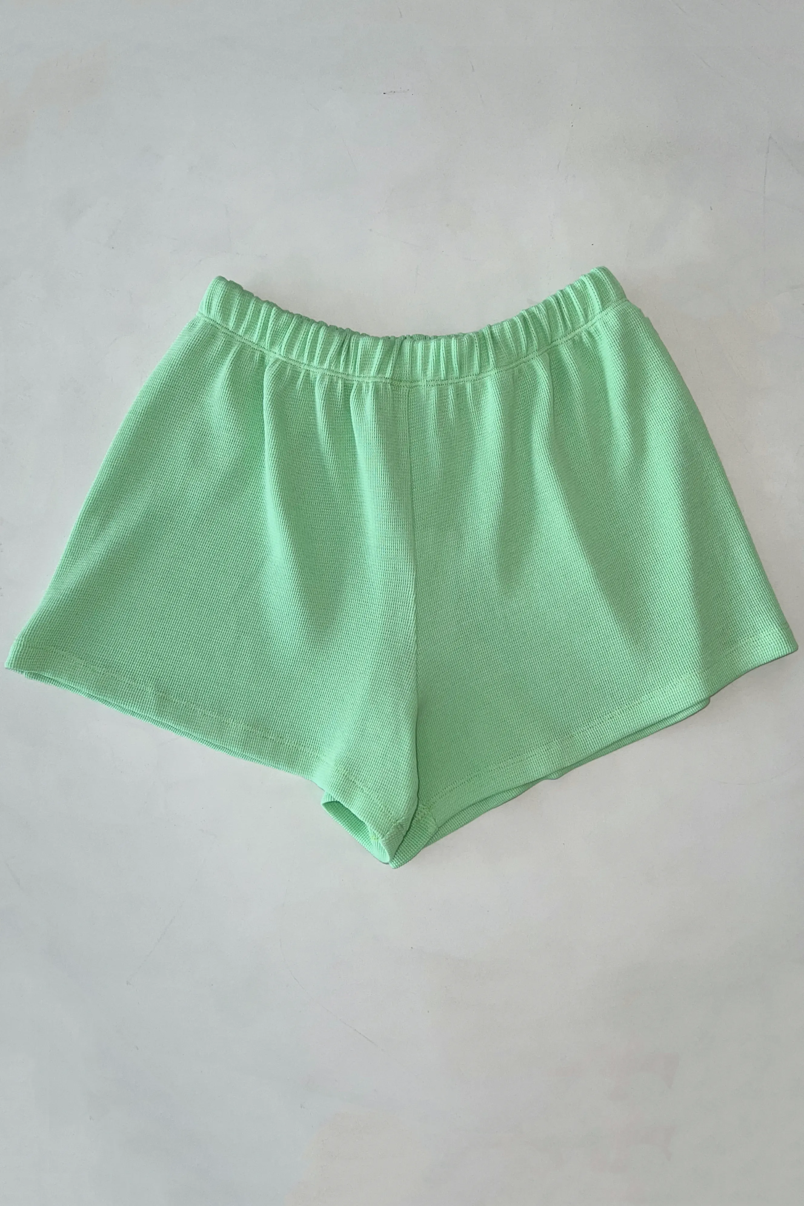 GIA WAFFLE SHORTS WATERLILY